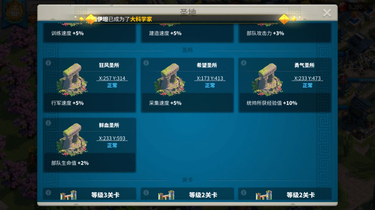 万国觉醒打圣所守护有什么用