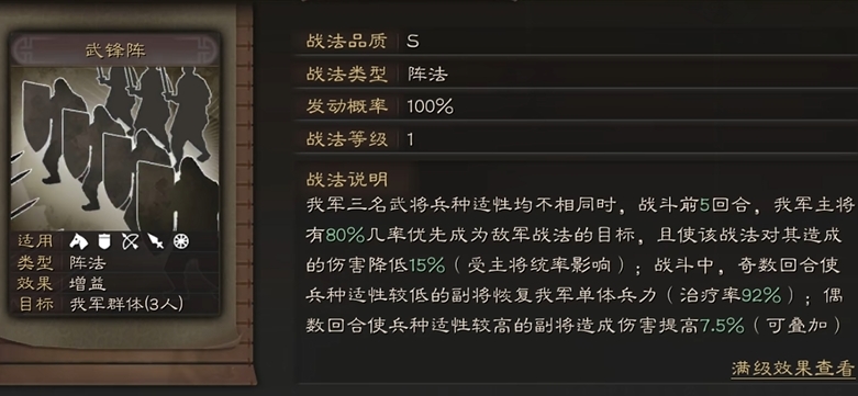 三国志战略版如何打武峰阵队伍