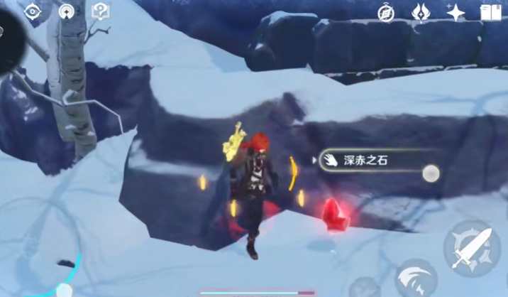 原神雪山石头怎么打