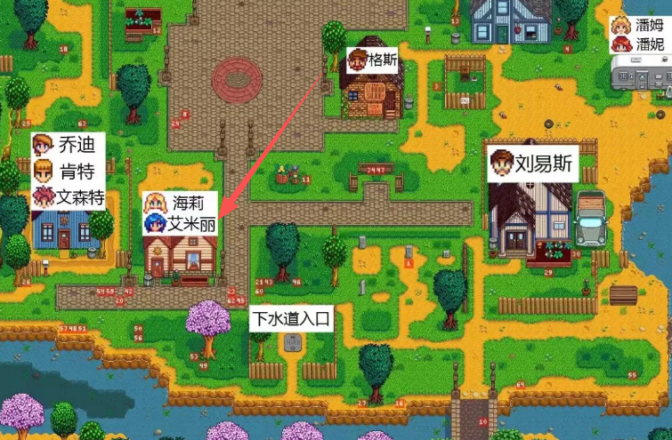 星露谷物语艾米丽住哪里