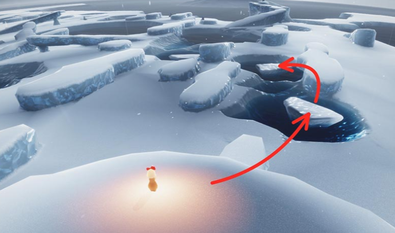 光遇里面冰湖试炼要怎么过