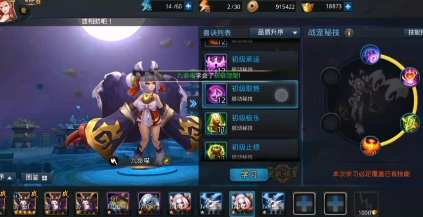 乱斗西游2的宠物技能怎么搭配