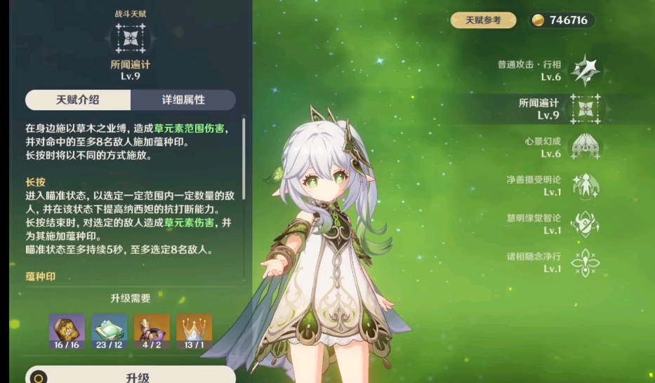 原神纳西妲天赋优先升级哪个